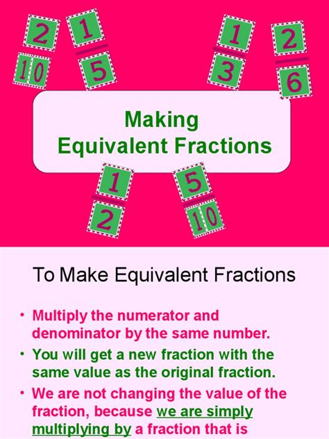 Equivalent Fractions | PDF | Fraction (Mathematics) | Mathematical Notation 