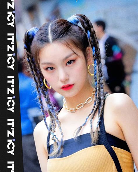 Girl With Pigtails Extreme Hair Kpop Idol Itzy Kpop Girls Asian