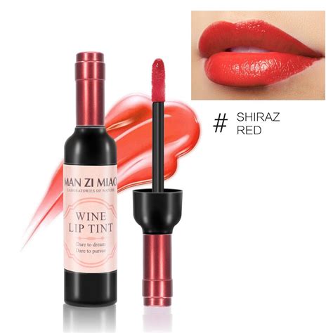 6 Color Wine Lip Tint T Set Long Lasting Matte Stain Waterproof Lip Gloss In Liquor Bottle