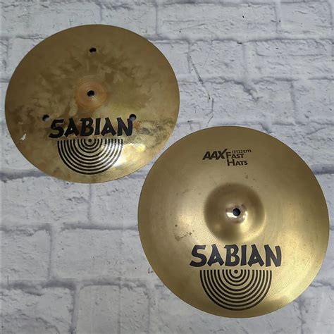 Sabian 13 AAX Fast Hi Hat Cymbals Pair 2000 2001 Reverb