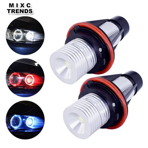 Error Free LED Angel Eyes Halo Rings 5W Hola Headlights Bulb For BMW