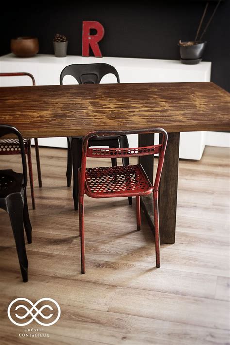 TABLE A MANGER DINING TABLE Style Industriel Loft Atelier