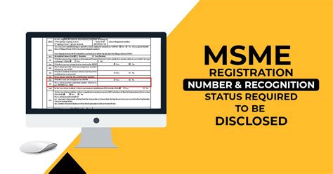 Msme Mandatory To Disclose Recognition Status And Registration Number