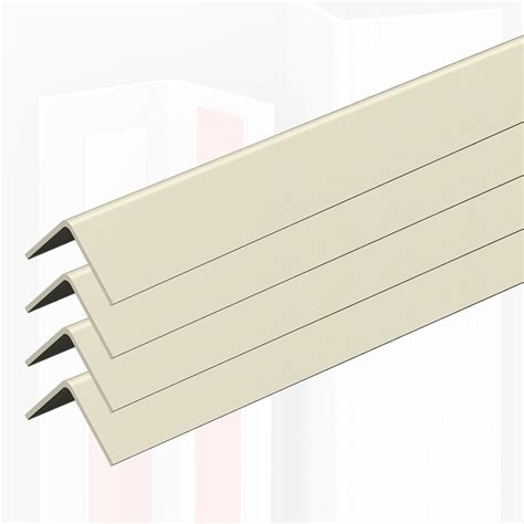 PVC Eckleisten 90 Grad Winkel Wandkantenschutz Weiß Beige Grau