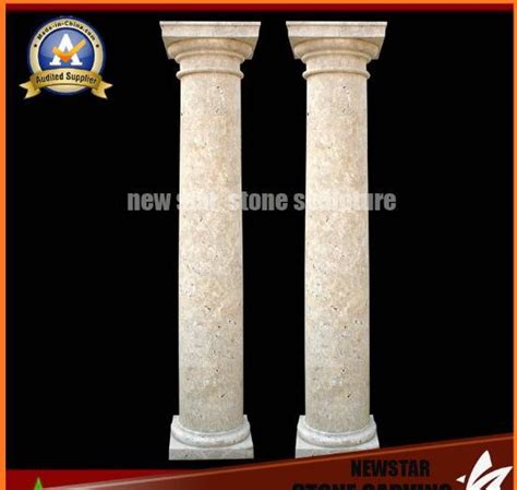 China Wind Of Temple Design Roman Column Stone Pillar For Building