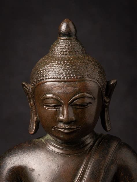 15th Century Special Antique Bronze Burmese Buddha Statue From Burma