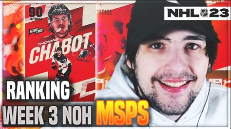 Ranking Week Nations Of Hockey Msps In Nhl Hut Youtube