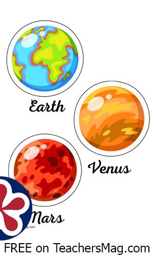 Planets To Color And Cut Out