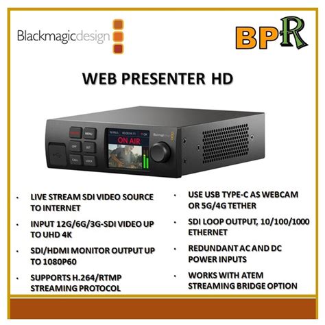 Blackmagic Design Web Presenter Hd Shopee Malaysia