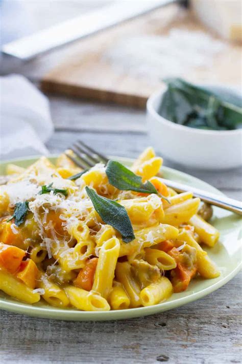 Penne With Butternut Squash And Sausage Taste And Tell