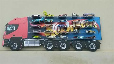 Carreta Cegonha Para Carrinho Hot Wheels Em Mdf Adesivado R Em Mercado Livre