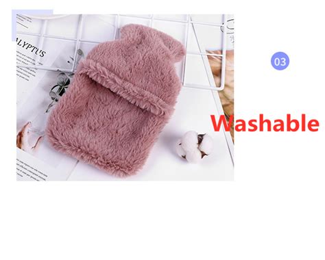 Winter Cartoon Rabbit Hot Water Bottle Pvc Stress Pain Relief Therapy Hot Water Bag Soft Cozy