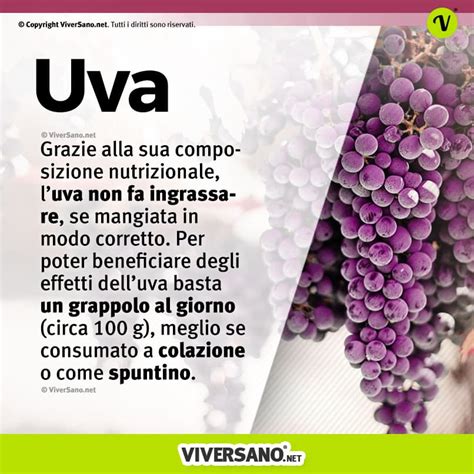 Uva Bianca O Nera Propriet Calorie Valori Nutrizionali E