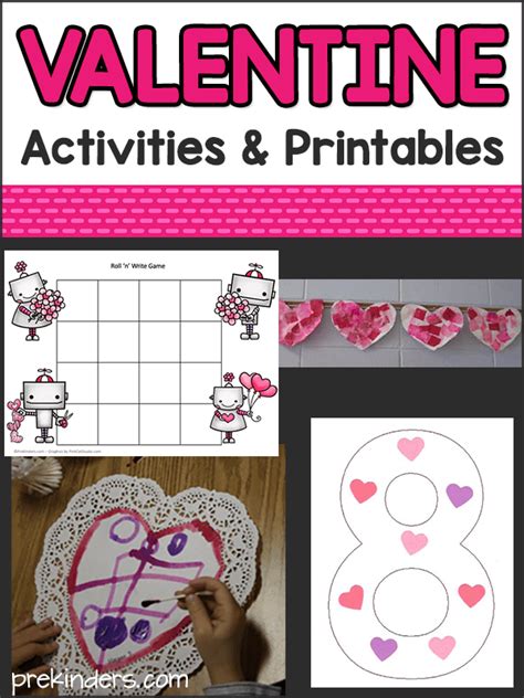 Valentines Theme Activities For Preschool Pre K Prekinders Worksheets Library