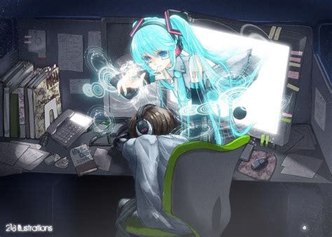 Hatsune Miku Vocaloid Wallpaper By 218 Pixiv471434 323393