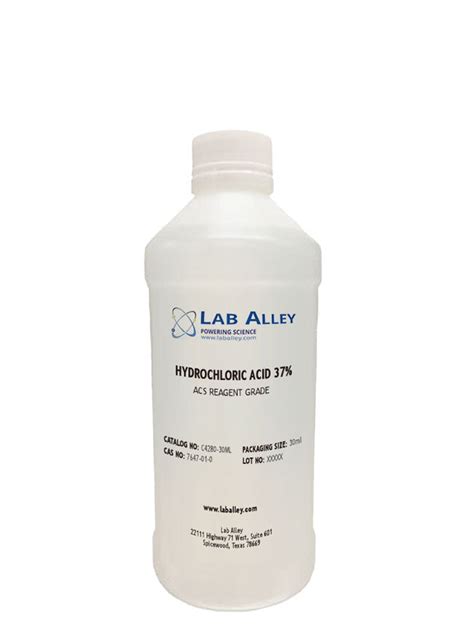 Buy Hydrochloric Acid 37 Solution Acs Reagent Grade 500ml 44 For