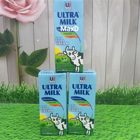 Jual Ultra Milk Susu Uht Full Cream Ml Pcs Shopee Indonesia