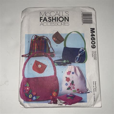 McCall S Fashion Accessories Pattern M4609 Girls Backpacks Bags New