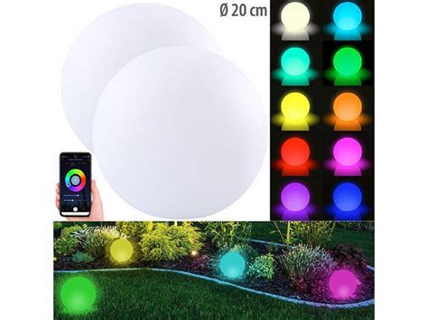 Boules Lumineuses Connect Es Sans Fil Pour Ext Rieur Rvbb Lm