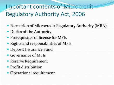 Ppt Microfinance Regulations In Bangladesh Development And Experiences