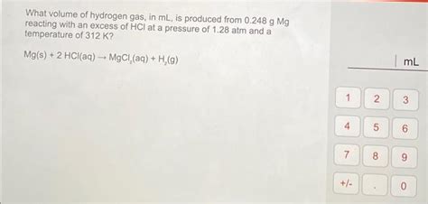 Solved What Volume In Liters Of Hydrogen Gas At 32 5C And Chegg