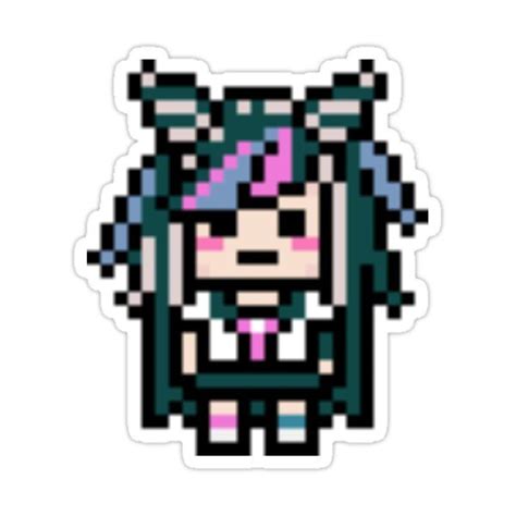 Ibuki Mioda Pixel Sprite Sticker For Sale By Ellalune Pixel