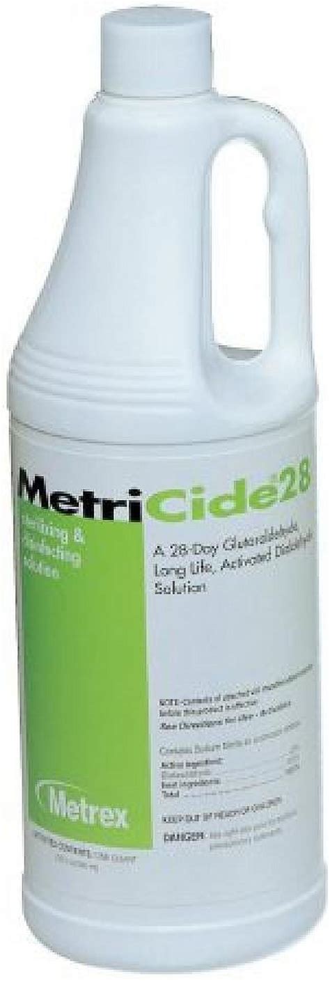 Metricide 28 Glutaraldehyde High Level Disinfectant Fruity Scent 32 Ounce Bottle 1 Count