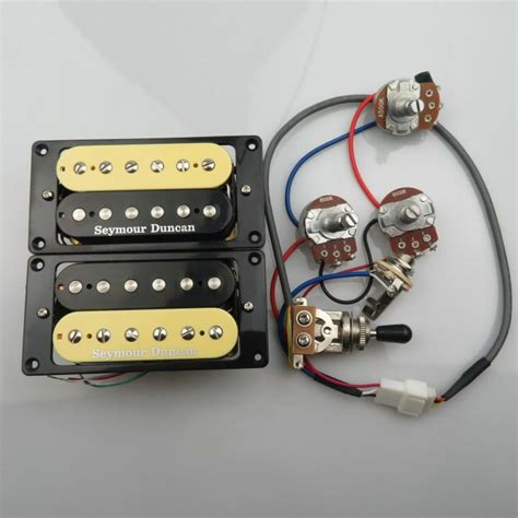 Upgrade Seymour Duncan Guitar Pickups Humbucker Pickups 4c With Wiring Harness 2v1t Set Electric