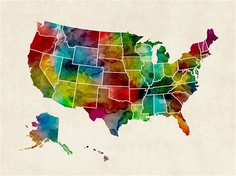 Map Of Usa Art Topographic Map Of Usa With States