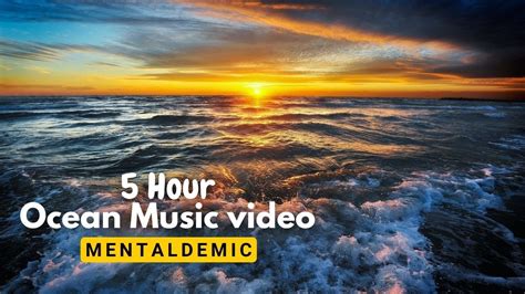 Relaxing Music With 4k Video Ocean Waves 🐬 Beautiful Piano Sleep Music Stress Relief Wave