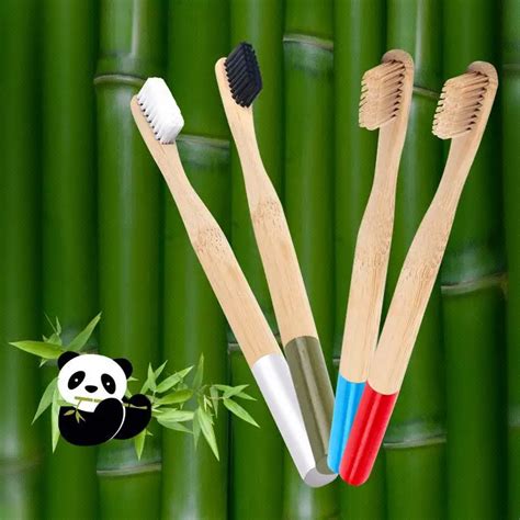 1pc Drop Ship Eco Friendly Natural Bamboo Charcoal Toothbrush Soft