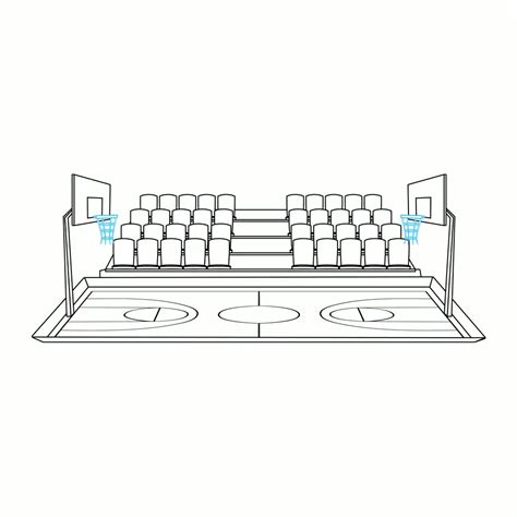 How To Draw A Basketball Court Step By Step