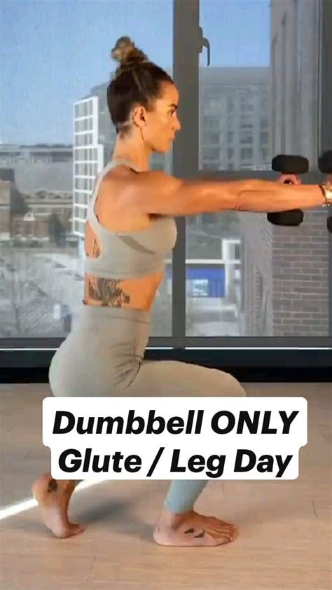 Dumbbell ONLY Glute Leg Day Legs Workout Dumbbell Workout