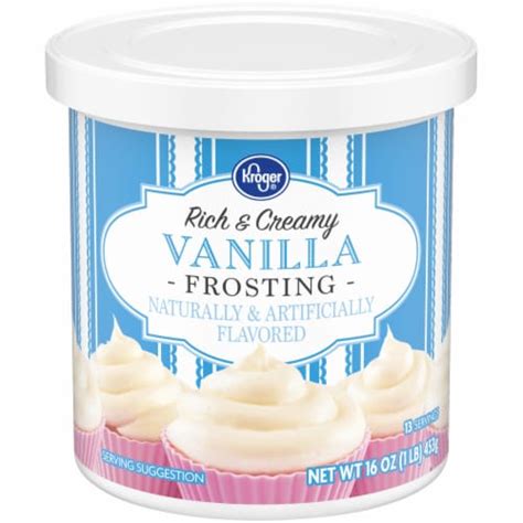 Kroger Rich Creamy Vanilla Frosting Tub Oz Kroger