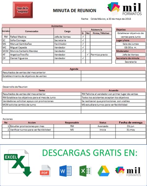 Ficha De Trabajo Ejemplos Formatos Word Excel NBKomputer