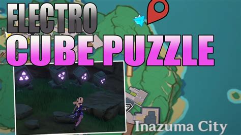 Electro Cubes Puzzle Inazuma City Genshin Impact Youtube