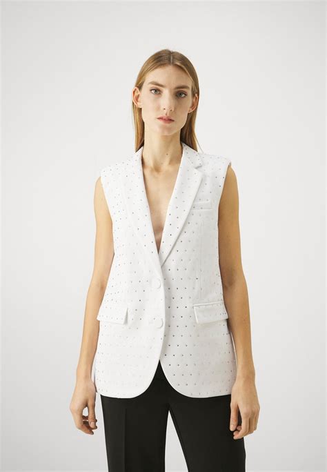 Michael Michael Kors Vest Blazer Vest White Hvit Zalando No