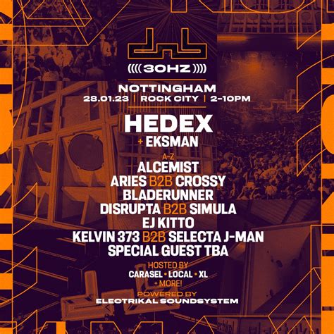 DnB Allstars Nottingham: 30 HZ UK Tour with Hedex - Stealth Nightclub