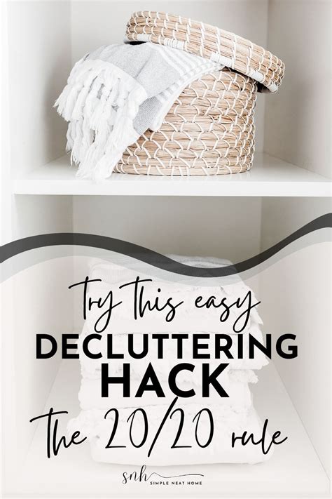 The Rule Of Decluttering Simple Neat Home