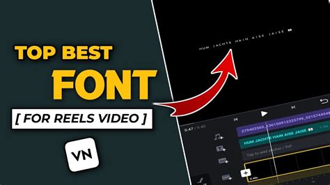 Top Best Fonts For Reels Video Trending Fonts For Reels Editing Videos Lyrics Fonts Pack