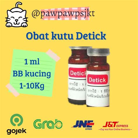 Jual Obat Kutu Kucing Merek Detick 1ml Shopee Indonesia