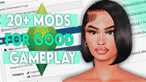 20 Must Have Mods For Realistic Gameplay In The Sims 4 😲 Youtube