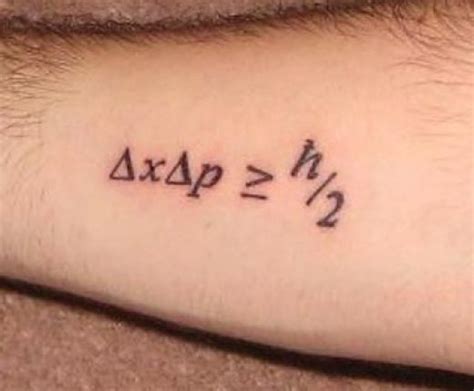 Black Ink Math Equation Tattoo On Arm Tattoos Forearm Tattoos