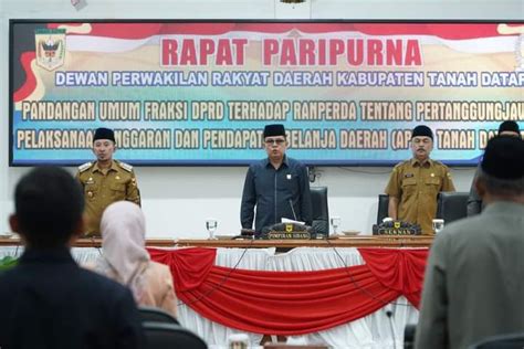 Fraksi Dprd Tanah Datar Sampaikan Pandangan Terkait Ranperda