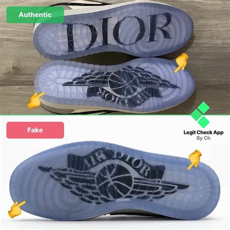 How To Spot Fake Dior Air Jordan 1 Low Fake Vs Real Aj1 Dior Low