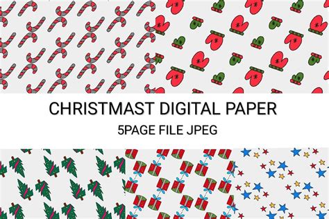 Christmas Digital Paper Pack 02 Graphic by Rizky Creative · Creative Fabrica