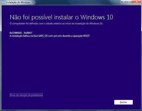 Windows 10 Principais Erros De Instalação E Como Resolver Dicas E