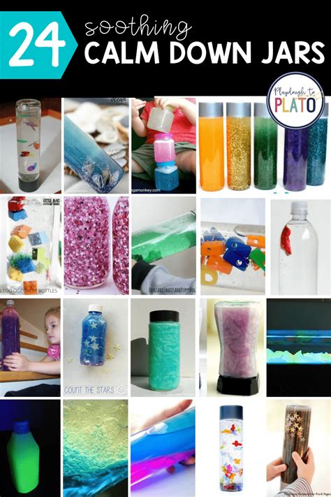 24 Soothing Calm Down Jars Playdough To Plato
