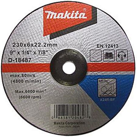 Шлифовальный диск Makita по металлу 230х6 24R D 18487 Купить в