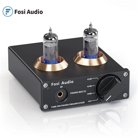 Fosi Preamplificador De Audio Para Tocadiscos Mini Est Reo Hifi Tubo